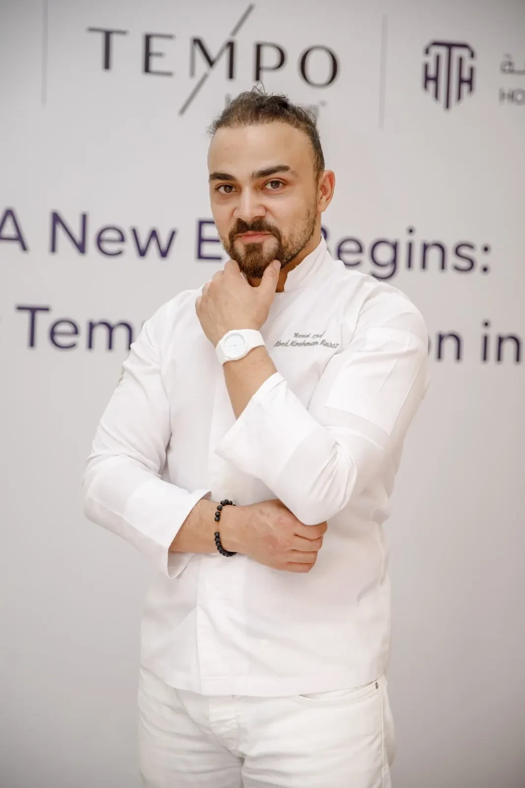 Chef cooking with fire